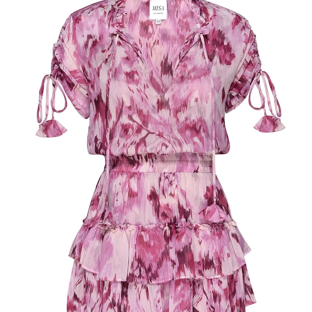 MISA Pink Floral Dress